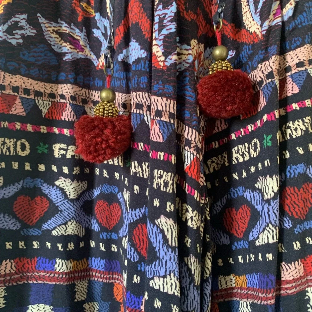 FARM Rio Made In Brazil Multicolor Off-Shoulder Jumpsuit - Picture 2 of 2